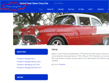 Tablet Screenshot of centraltexasclassicchevyclub.org